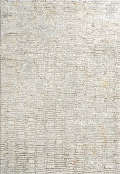 Dynamic Rugs GOLD 1356-897 Cream and Silver and Gold